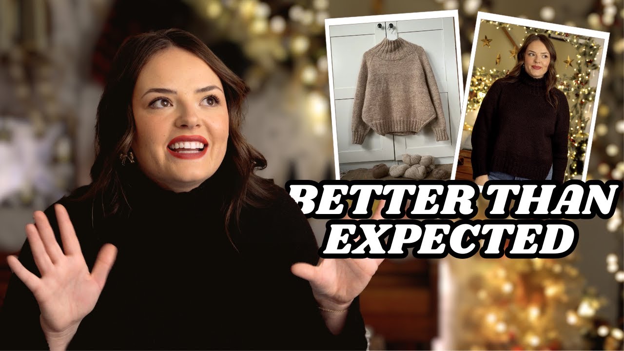 The BEST Basic Sweater & My Day in Button Paradise | KNITTING