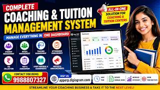 Complete Coaching & Tuition Management System Complete Tutorial | Student, Fees, Attendance ERP Demo