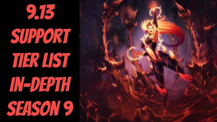 League of legends top support list 9.13