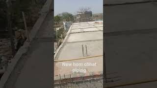 chhat mein pipe ka kam karte hue bijali fitting pipe