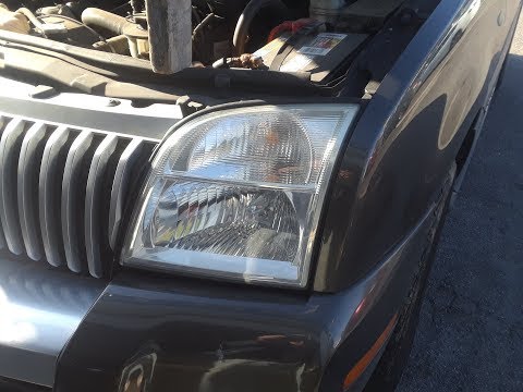 Mercury Mountaineer Ford Exporer Head Light Bulb Replacement