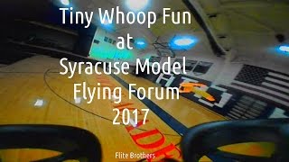 Tiny Whoop fun at the Syracuse Model Flying Forum 2017