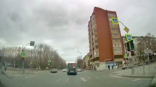 Движение на автомобиле по Тюмени до турфирмы и в поселок Боровский