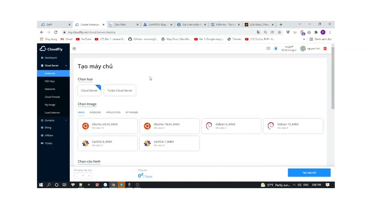 cloud server ไทย New Hướng dẫn tạo snapshot trên CloudFly, nhân bản cloud server, vps
