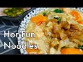 Singapore Hor Fun Noodles | wok hei rice noodles in egg gravy