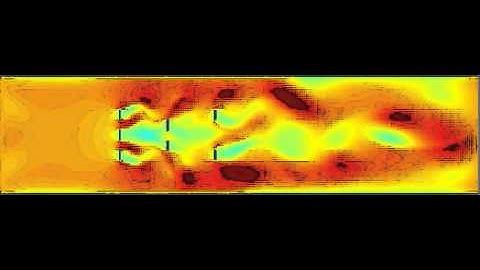 Turbulent flow past plates