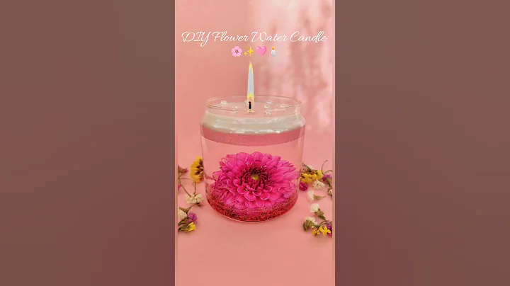DIY Flower Water Candle 🌸🕯️ #craft #creative #diy #candlemaking #candle #shortvideo #shorts #flowers