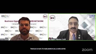 ISFA virtual session on Business opportunity with B2B Network