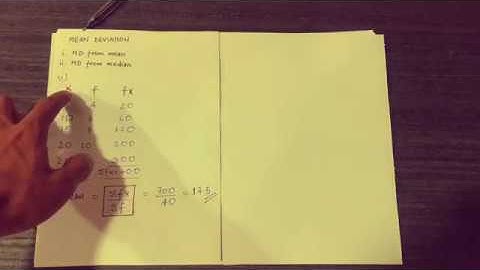 Mean Deviation from mean and median (Discrete Series) EASY EXPLANATION