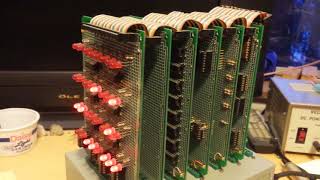 Mark-8 minicomputer running increment test