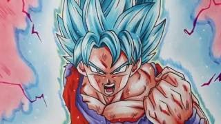 Drawing Goku Super Saiyan Blue Kaioken Times 100! 