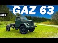 Gaz 63 4x4 1956  soviet military truck  after restoration  first start   63 