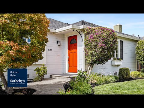 826 West Grant Place, San Mateo, CA home video tour