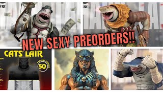 Frazetta DARK WOLF, Fury toys ABYSS FORCE SHARKS + Cats Lair 50% there, livin on a prayer!!