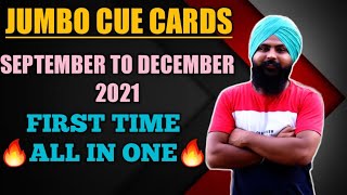 Jumbo Cue Cards | Cue Cards September To December 2021