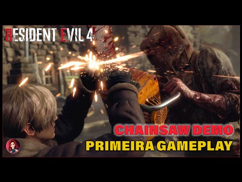 RESIDENT EVIL 4 REMAKE DEMO PRIMEIRA GAMEPLAY