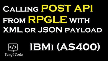 Calling POST API from RPGLE | HTTPAPI | yusy4code