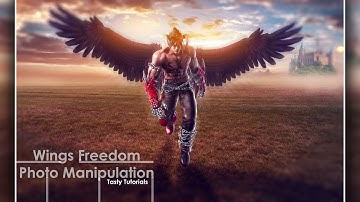 Wings Of Freedom Photoshop Manipulation Tutorial