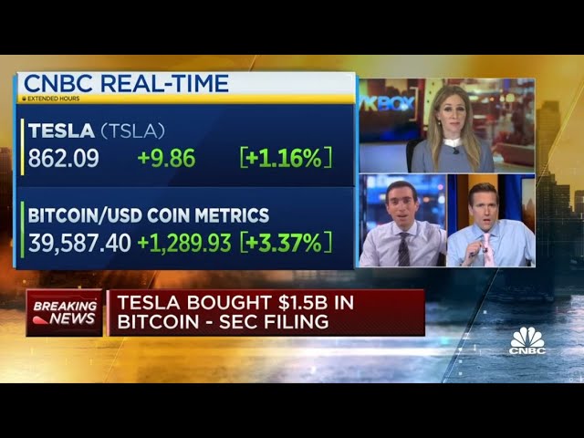 CNBC Crew Unable to Cope with Bitcoin and Tesla class=