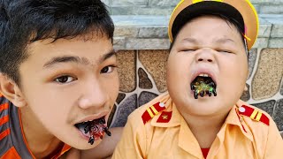 Bạn Pin Làm Công An - Trò Chơi Công An Bắt Ăn Trộm ❤ ChiChi ToysReview TV ❤ Đồ Chơi Fun