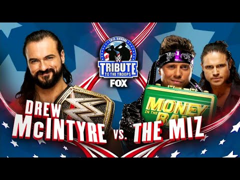 Drew McIntyre vs. The Miz - Official Match Card HD - WWE Tribute To The Troops 2020