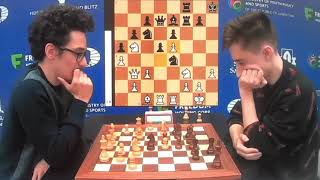 Fabiano Caruana 2805 ; Daniil Dubov 2707.FIDE World Blitz Chess Championship.