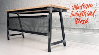 How to Make a Modern Industrial Desk | #rocklerdeskchallenge