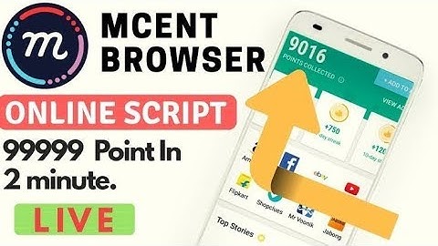 Mcent new online reffer script live 1click and add free 1,25,000 mcent points by paramount tech