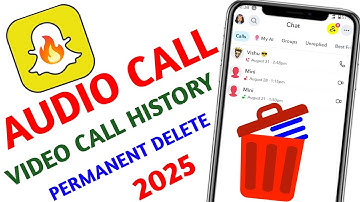 Snapchat ki call history kaise delete kare |How to delete call history in Snapchat