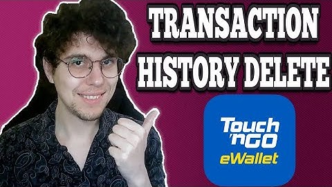 Hoe verwijder ik de transactiegeschiedenis van mijn TNG Ewallet?