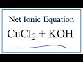 Net Ionic Equations and Spectator Ions