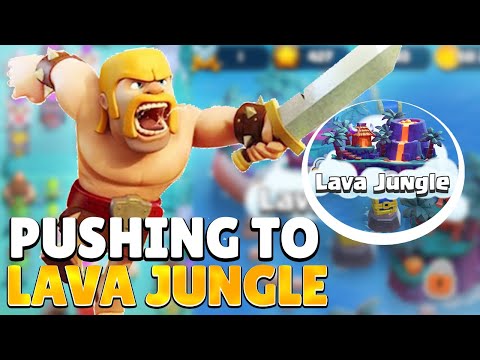 Pushing to Get to Lava Jungle Region in Clash Quest!