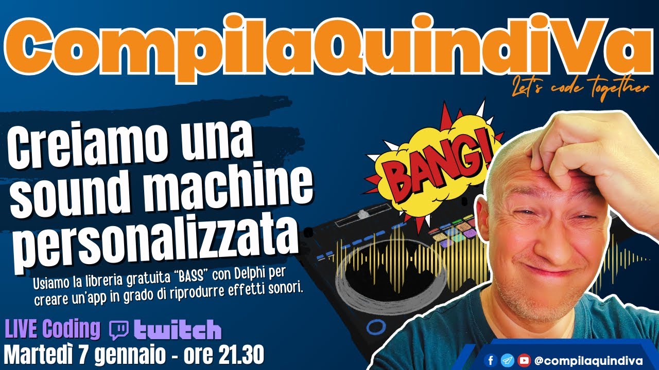 Creiamo una SOUND MACHINE personalizzata con DELPHI e la libreria BASS! 🎛️✨ (Live Coding)
