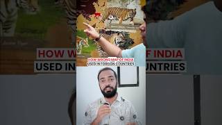 How wrong map of India used in foreign countries #sauravsharma #shorts