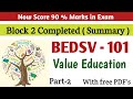 Bedsv 101 block 2 | unit 3 and unit 4 | bedsv 101 block 2 notes in english