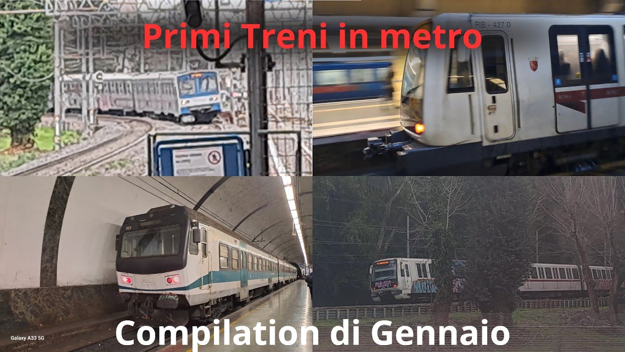 Compilation dei treni della metro di Roma