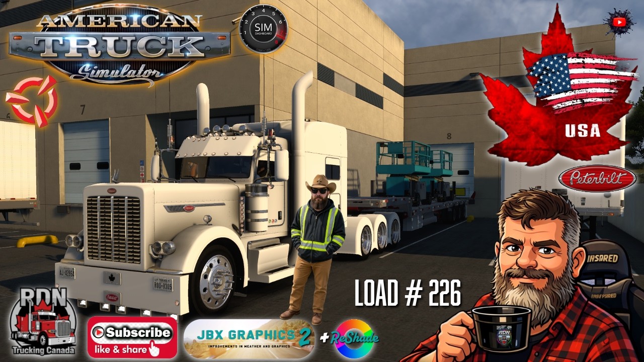 American Truck Simulator  RDN Trucking Canada. Fort Smith AR to Longview TX   Load # 226  Ruda 389