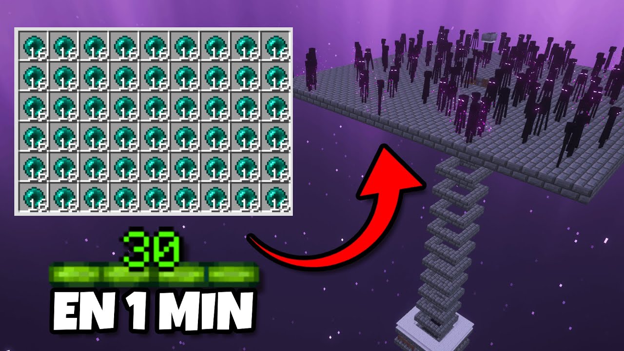 ✅ GRANJA de ENDERMANS y EXPERIENCIA para Minecraft 1.21+ | (Java)