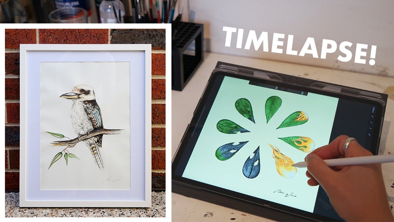 AUSTRALIAN Bushfire Relief ARTWORK! Kookaburra painting and digital prints!