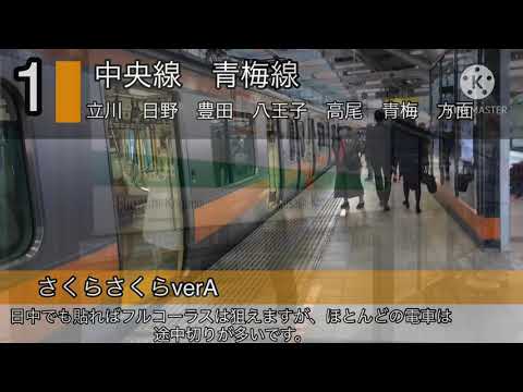 武蔵小金井駅1番線発車メロディーさくらさくらverA