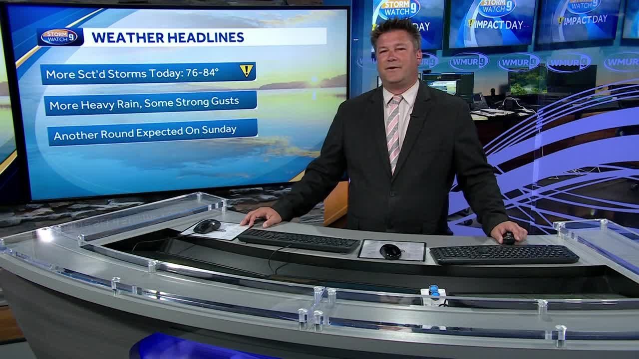 Video: Heavy rainfall possible in scattered storms - YouTube