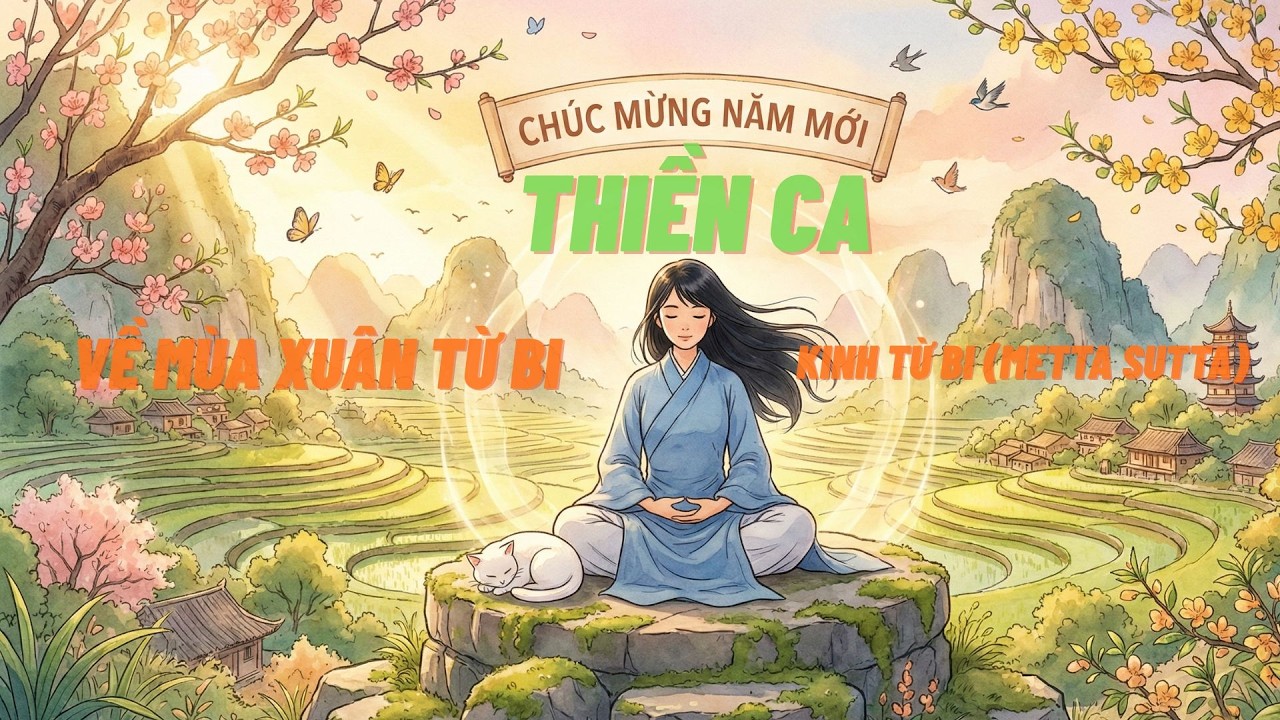 Những Bài Thiền Ca Về Mùa Xuân Từ Bi | Mở lòng đón xuân bình an, gieo từ bi, gặt hạnh phúc