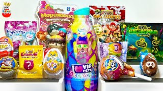 СЮРПРИЗ MIX! VIP PETS Color Boost, Pikmi Pops, OZMO, Subway Surfers,Piglette Зайки,Surprise unboxing