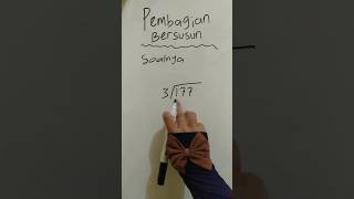 Pembagian bersusun 177:3 #matematika #shorts