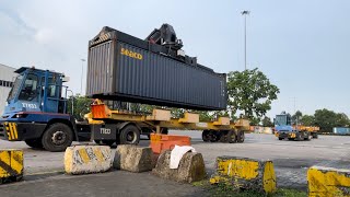 container loading on track