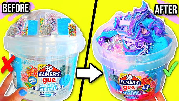 Elmer's Gue 3lb Glassy Clear Deluxe Premade Slime Kit With Mix-ins : Target