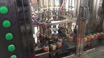 AILE 120CPM High Speed Aerosol Filling Line Aerosol Production Line (test video)