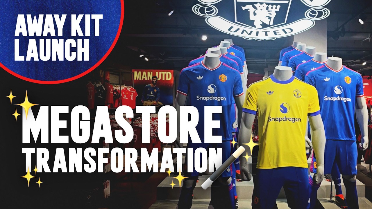 How Old Trafford Megastore Prepares For Away Kit Launch...