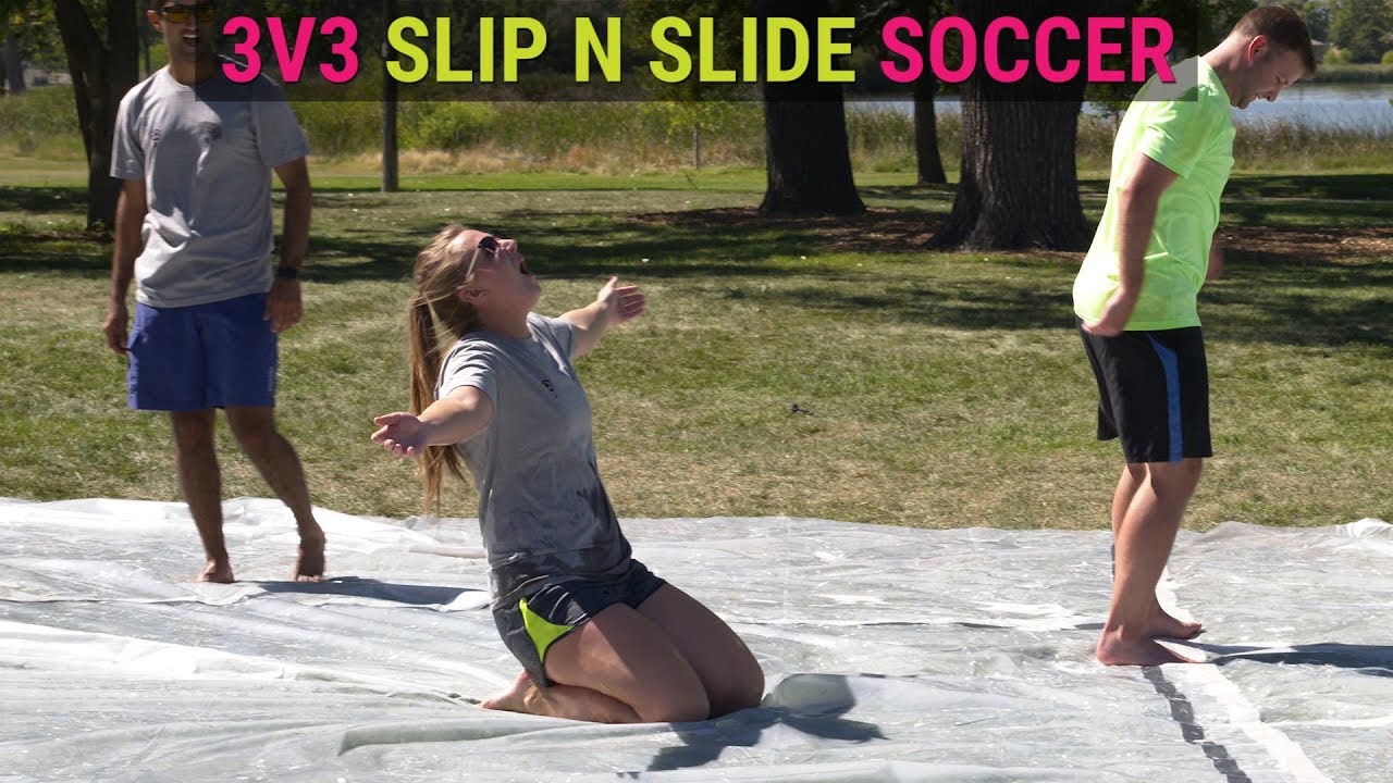 brazil slip and slide soccer