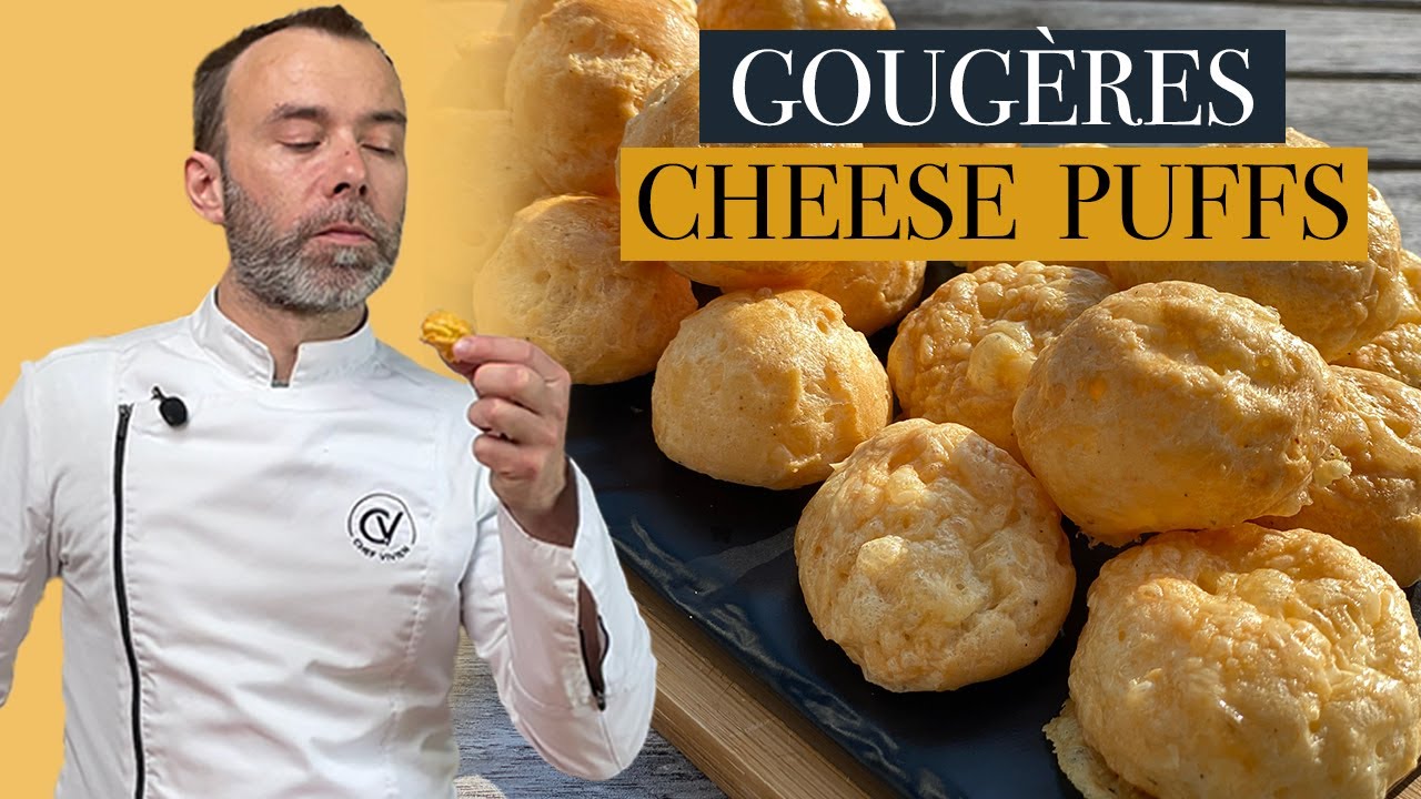 Gougères (French cheese puffs) - Caroline's Cooking
